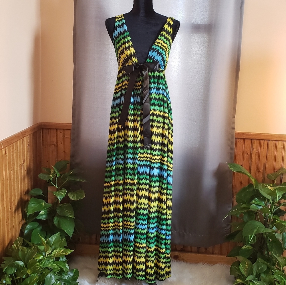 NWT multi colored maxi dress